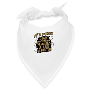 Trading meine Passion cooles Trading Design - Bandana - Weiß - Vorne