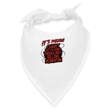 Trading meine Passion cooles Trading Design - Bandana - Weiß - Vorne
