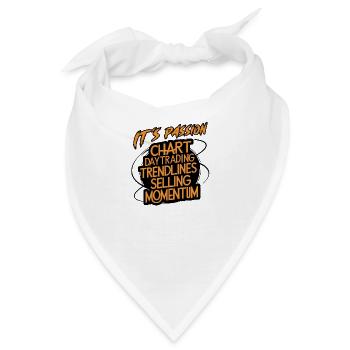Trading meine Passion cooles Trading Design - Bandana - Weiß - Vorne