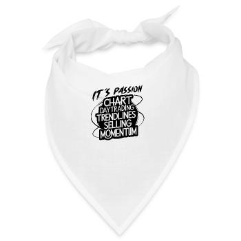 Trading meine Passion cooles Trading Design - Bandana - Weiß - Vorne
