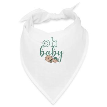 Oh Baby - Bandana - Weiß - Vorne