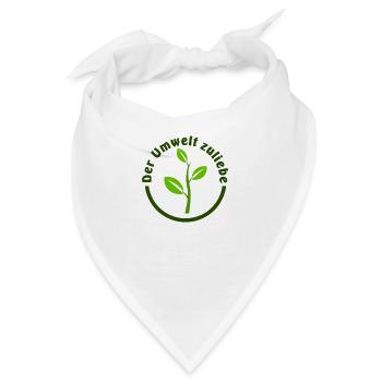 LOGO Der Umwelt zuliebe - Bandana - Weiß - Vorne