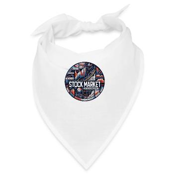 Stock Market Trading meine Passion cooles Trading - Bandana - Weiß - Vorne