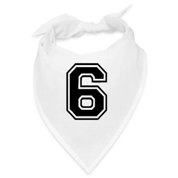 6 - Bandana - Weiß - Vorne