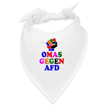 Omas gegen afd - Bandana - Weiß - Vorne