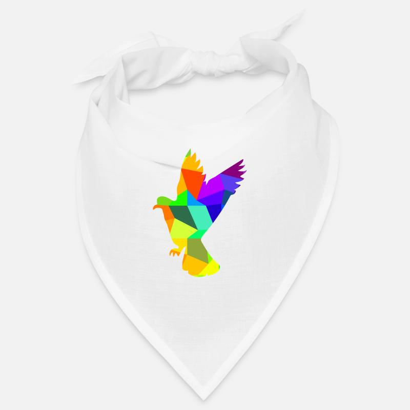 Taube Vogel Regenbogen Tiere Polygon Bandana