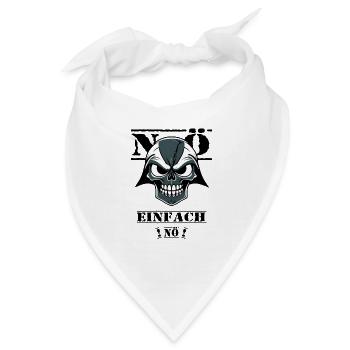 Nö Einfach Nö - Bandana - Weiß - Vorne