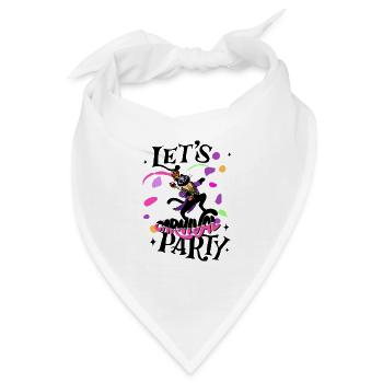 Karneval Party - Bandana - Weiß - Vorne