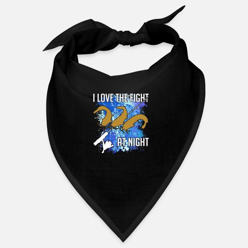 Poisson-chat Poisson-chat Pêche Silhouette de poisson-chat et taches de couleur Bandana