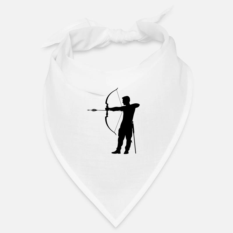 Archery Man Silhouette Bandana