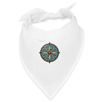 Kompass Travel - Bandana - Weiß - Vorne