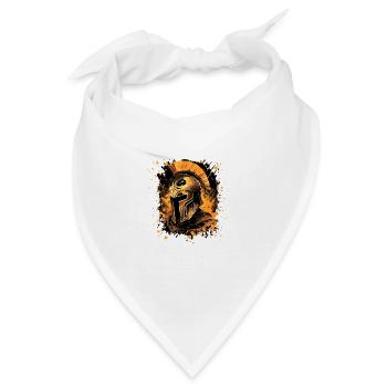 Spartaner Helm Krieger - Bandana - Weiß - Vorne