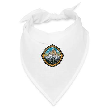 Berge Eisberge Natur - Bandana - Weiß - Vorne