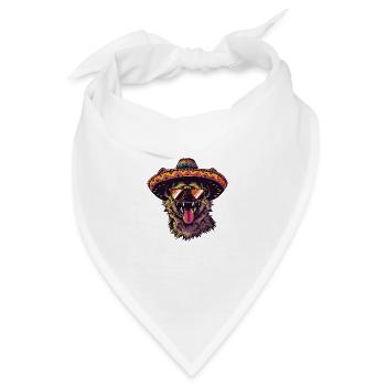 Hyäne Lustig Sombrero - Bandana - Weiß - Vorne