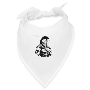 Spartaner Gladiator Bodybuilding - Bandana - Weiß - Vorne