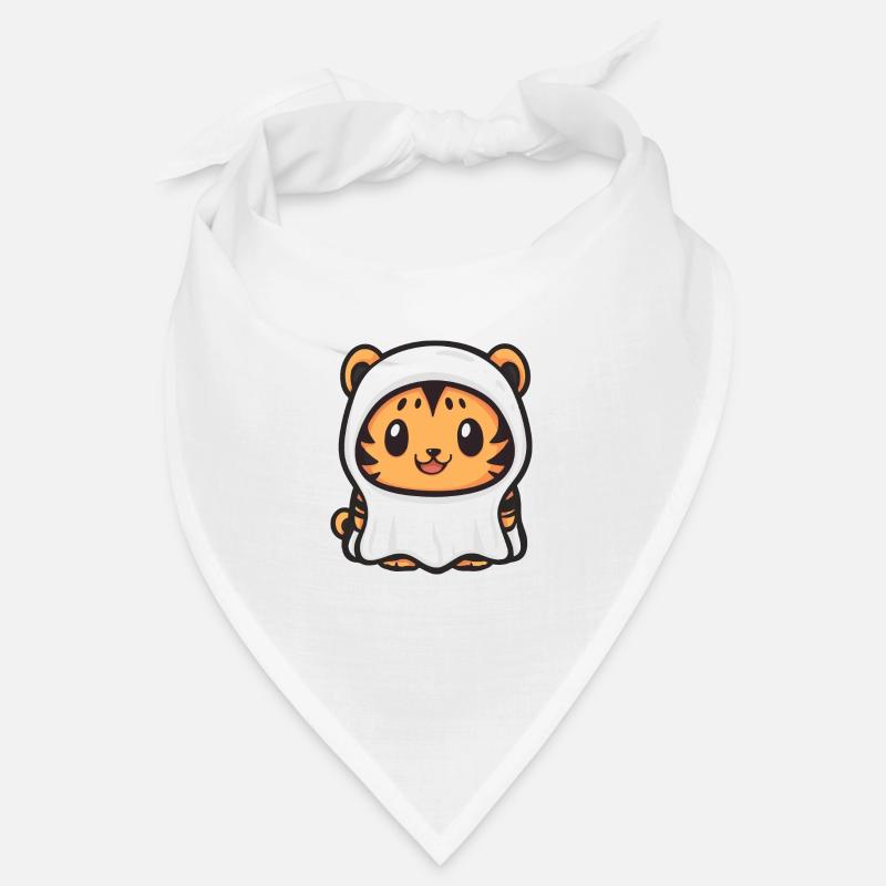 Tiger Halloween Funny Ghost Bandana