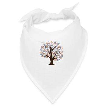 Baum - Bandana - Weiß - Vorne