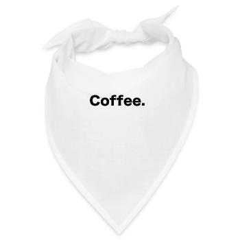 Coffee - Bandana - Weiß - Vorne
