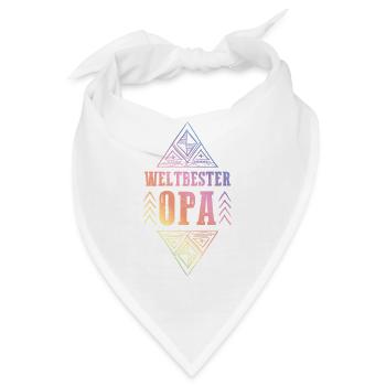 Weltbester Opa - Bandana - Weiß - Vorne