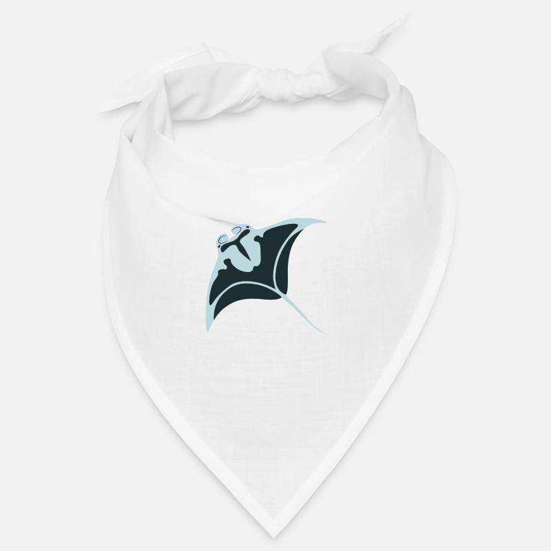 Meerestiere - Bandana - Weiß