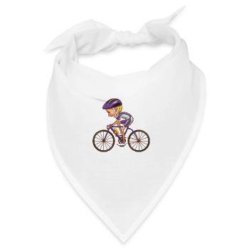 Fahrrad - Bandana - Weiß - Vorne