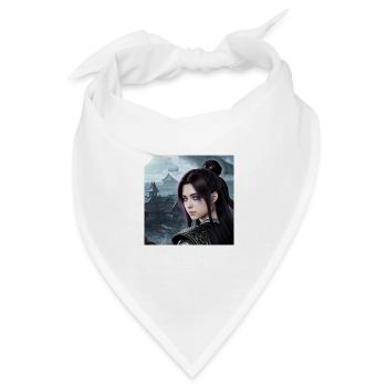 Nebelklingen Kriegerin JadeTurm - Bandana - Weiß - Vorne