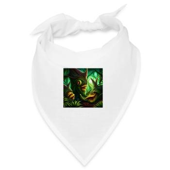 Horror jungle - Bandana - Weiß - Vorne