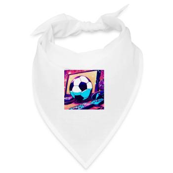 SpaceFootball - Bandana - Weiß - Vorne
