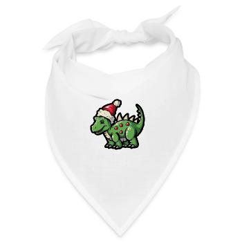 Dinosaurier stegosaurus Weihnachten - Bandana - Weiß - Vorne
