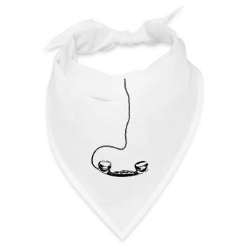 Retro - Bandana - Weiß - Vorne