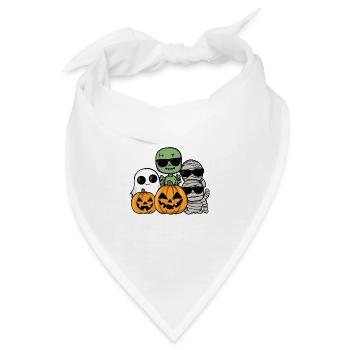 Halloween Party Cool - Bandana - Weiß - Vorne