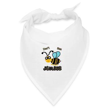 Lustige Biene - Bandana - Weiß - Vorne