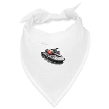 Action am Jetski - Bandana - Weiß - Vorne