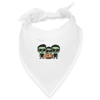 Zombies Halloween Cool - Bandana - Weiß - Vorne