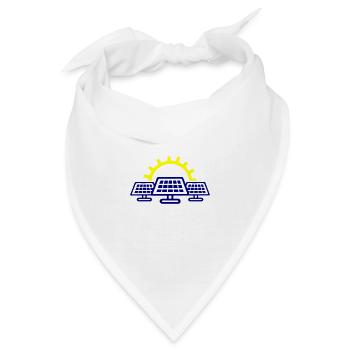 Photovoltaik Solar Energie - Bandana - Weiß - Vorne