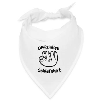 Offizielles Schlafshirt - Bandana - Weiß - Vorne