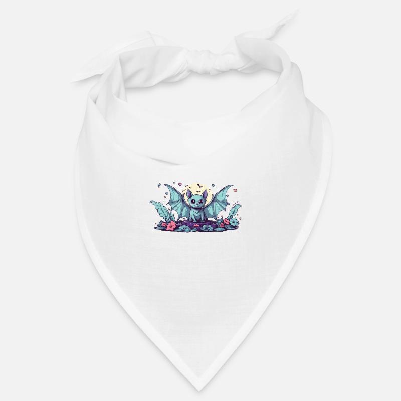 Kawaii Goth Bat Pastel Halloween Design Bandana