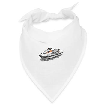 Action am Jetski - Bandana - Weiß - Vorne