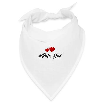 Petri Heil Herz Fischen - Bandana - Weiß - Vorne