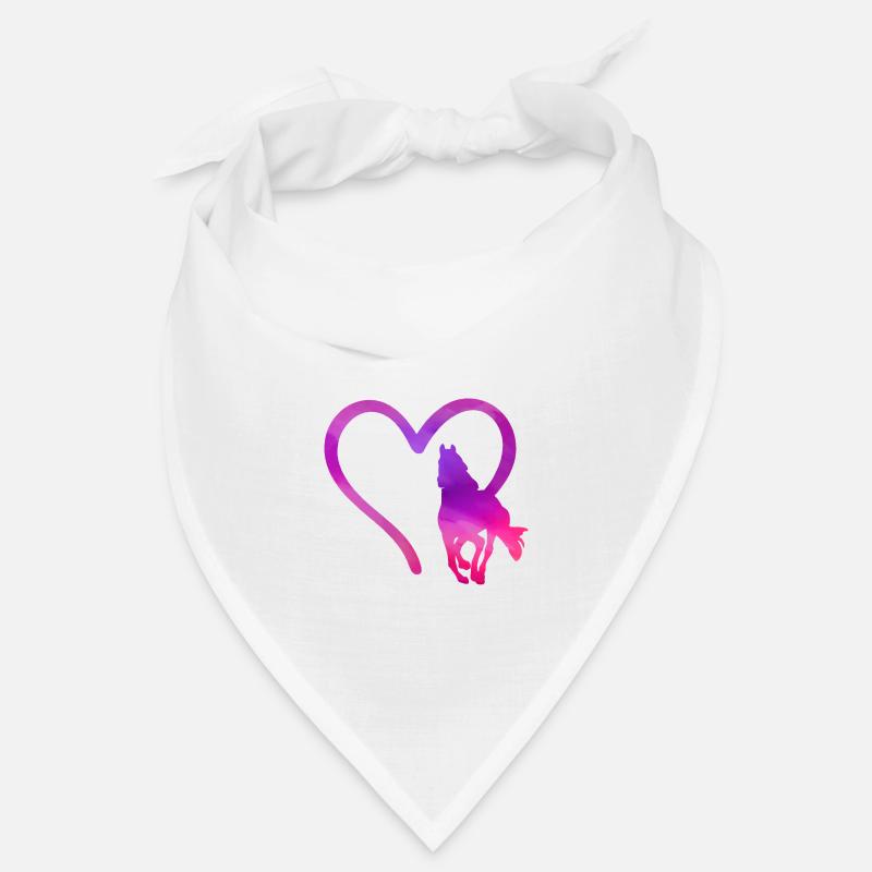Pferde Herz Bandana
