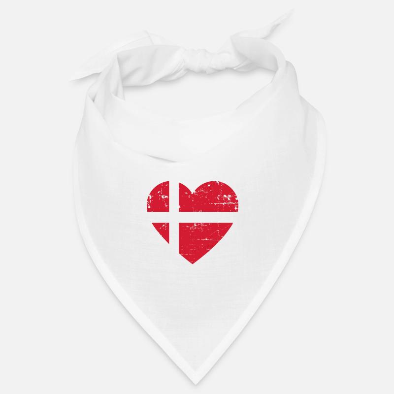 Drapeau du cœur du Danemark Bandana