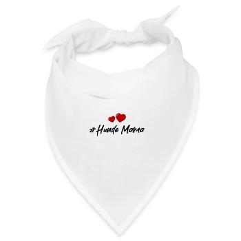 Hunde Mama - Bandana - Weiß - Vorne