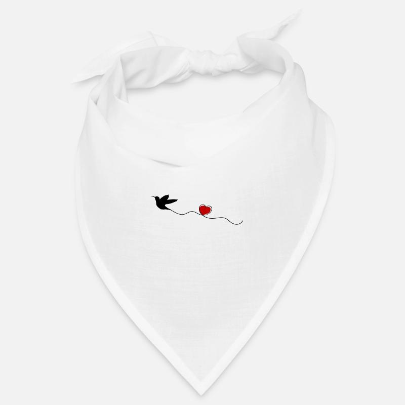 Hummingbird Bird Heart Bandana