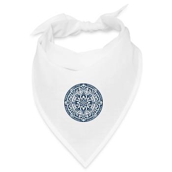 Altgriechisches Mandala 1 - Bandana - Weiß - Vorne