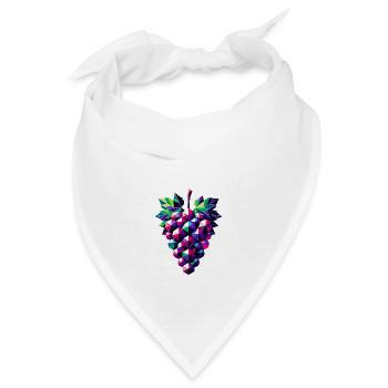 Abstrakte geometrische Trauben - Farbgestaltung - Bandana - Weiß - Vorne