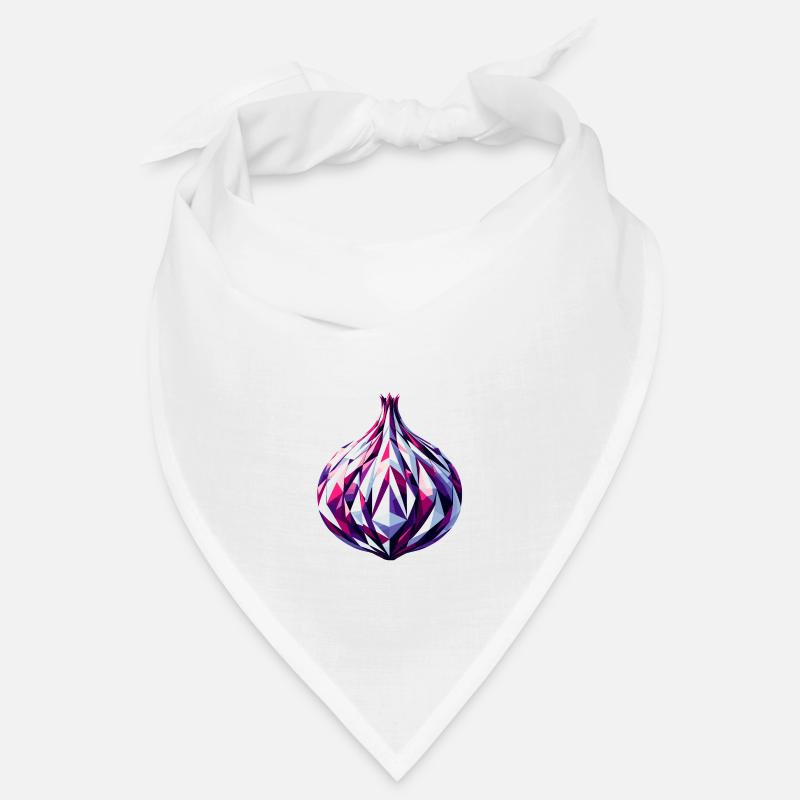 Oignon géométrique : mosaïque polygonale abstraite Bandana