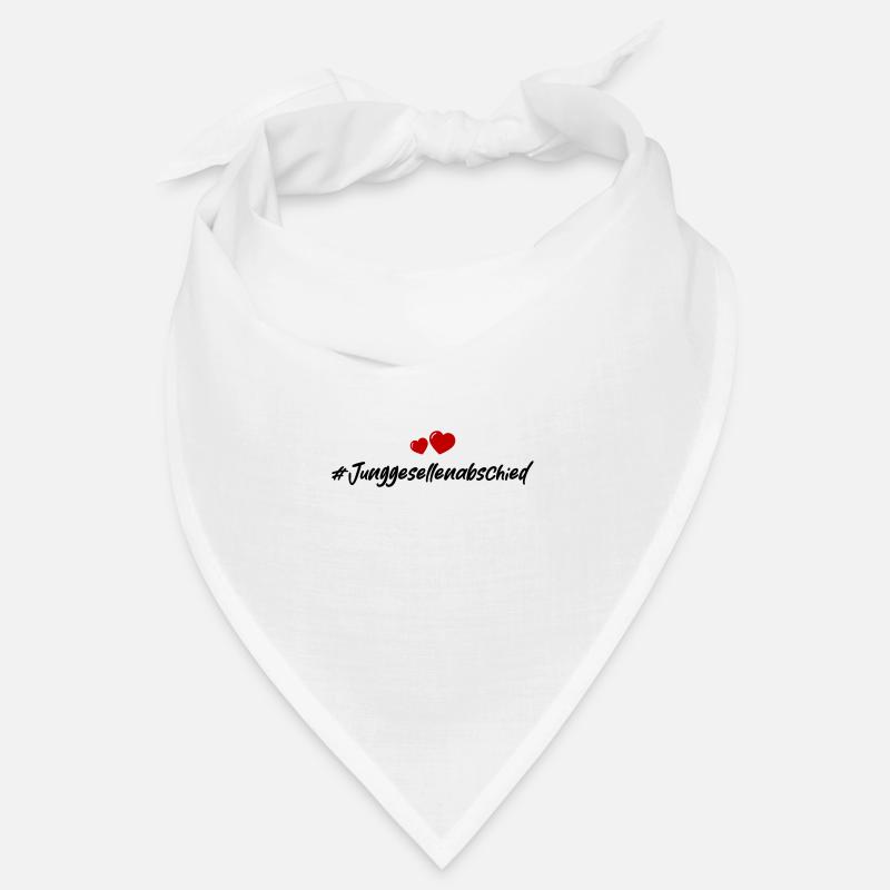 Junggesellenabschied Herz - Bandana - Weiß
