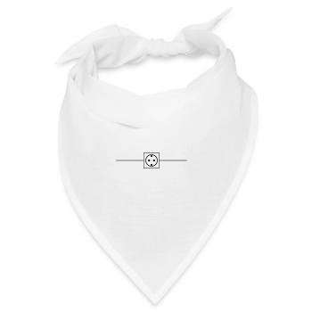Steckdose Strom Icon Elektriker - Bandana - Weiß - Vorne