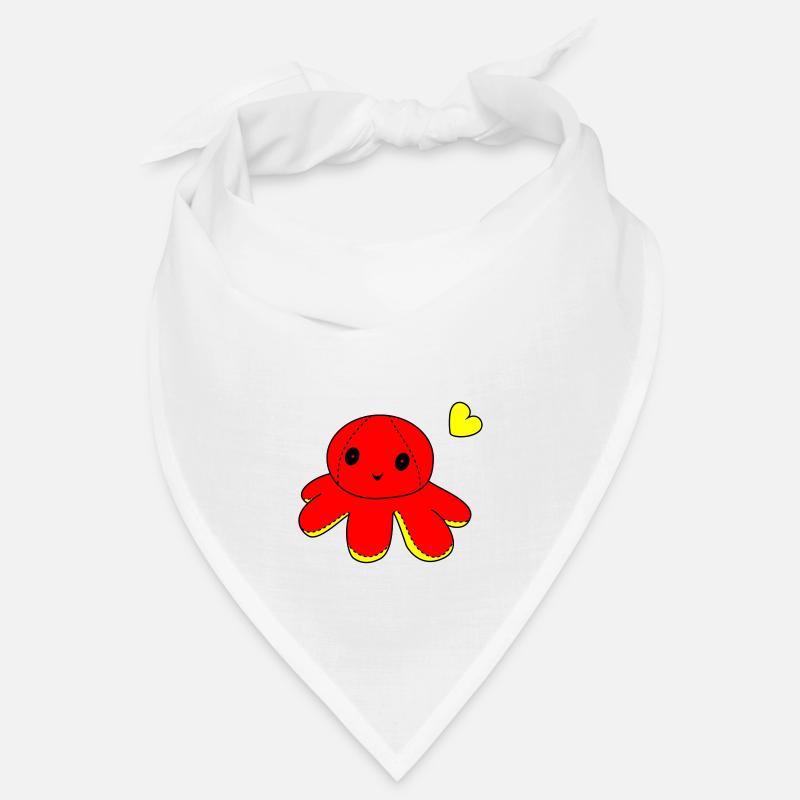 Octopus - Bandana - white