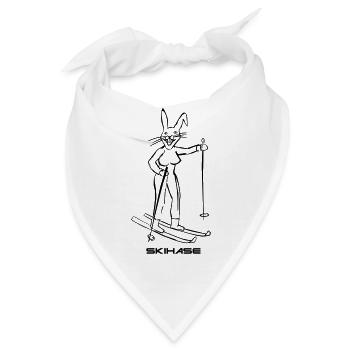 Skihase - Bandana - Weiß - Vorne